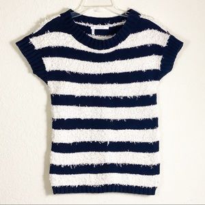Derek Lam 10 Crosby Striped Fringe Sweater